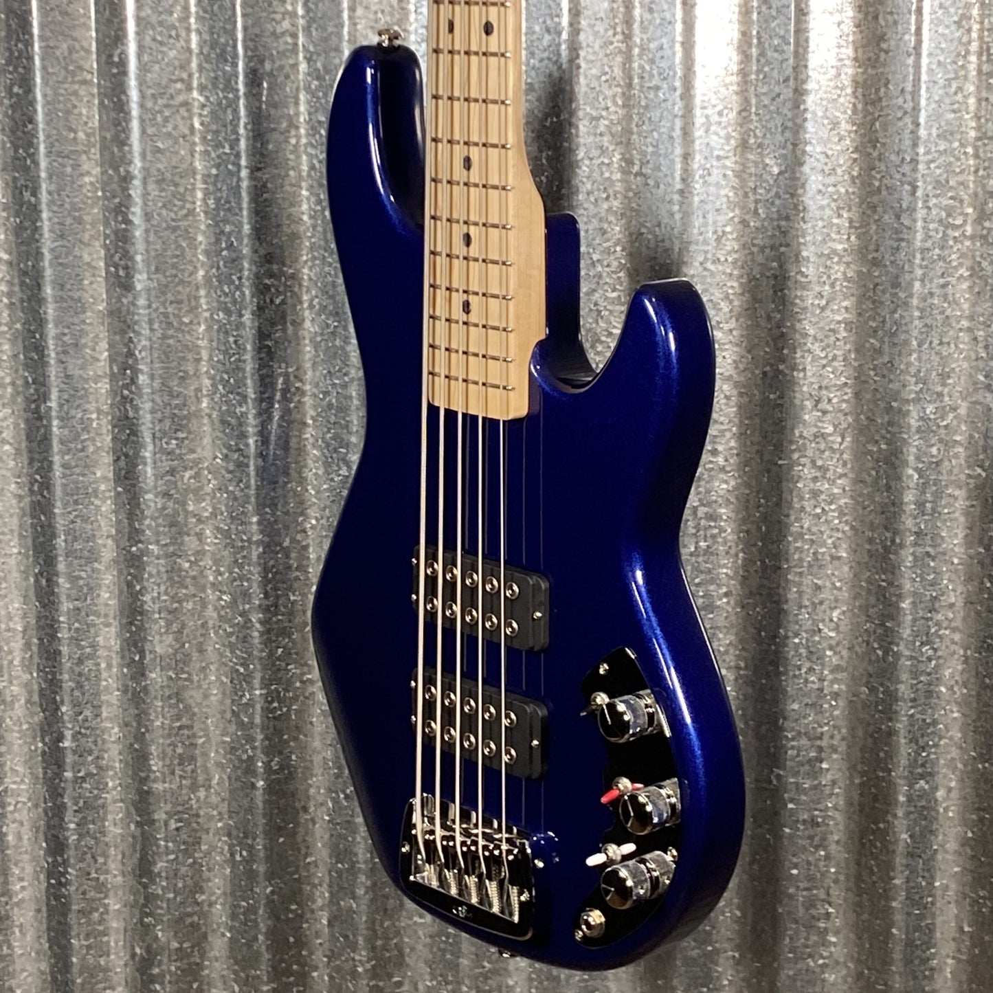 G&L USA 45th Anniversary CLF Research L-2500 Sapphire Metallic 5 String Bass & Bag L2500 #1059 Used