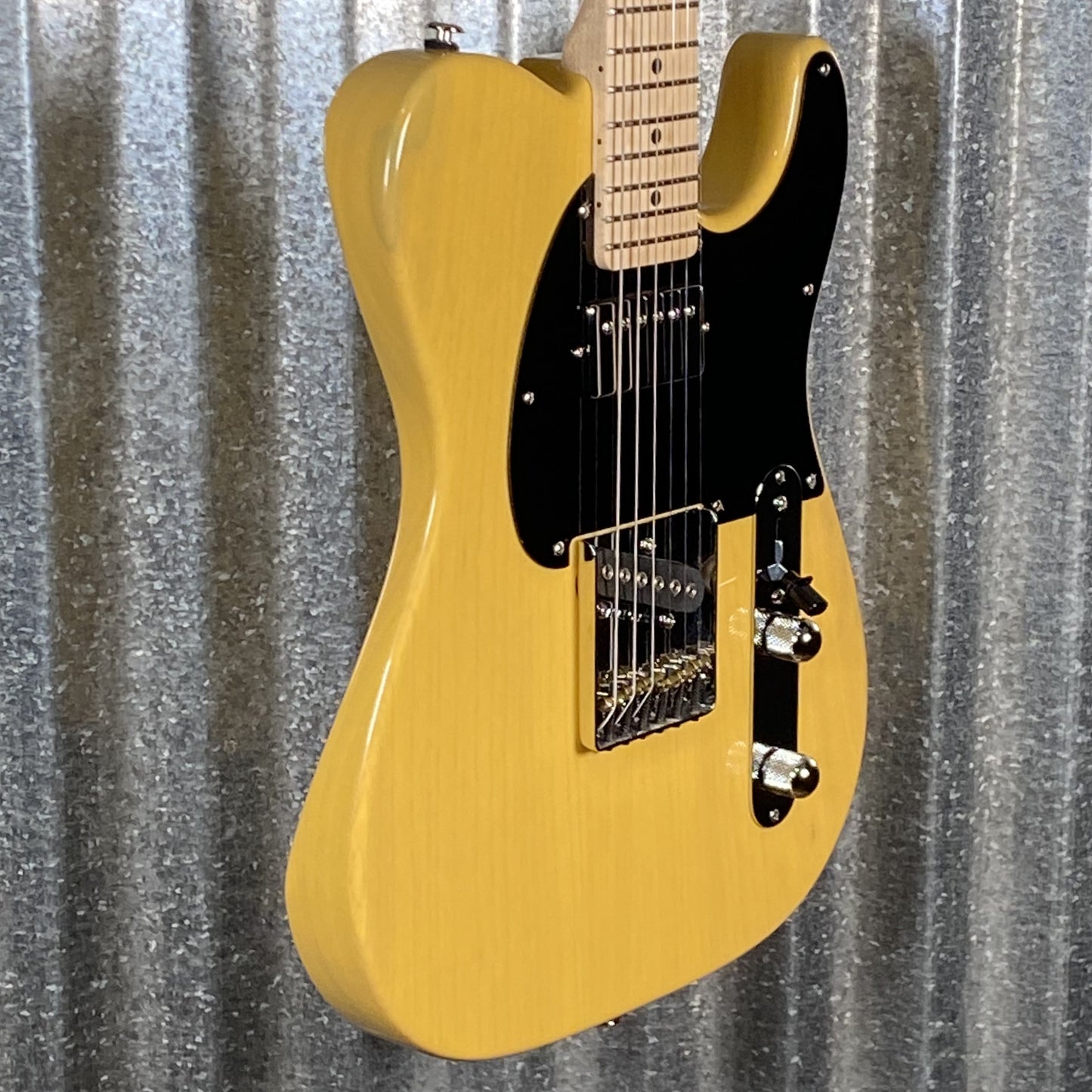 G&L USA Fullerton Deluxe ASAT Classic Bluesboy Butterscotch Blonde Guitar & Bag #1079 Used