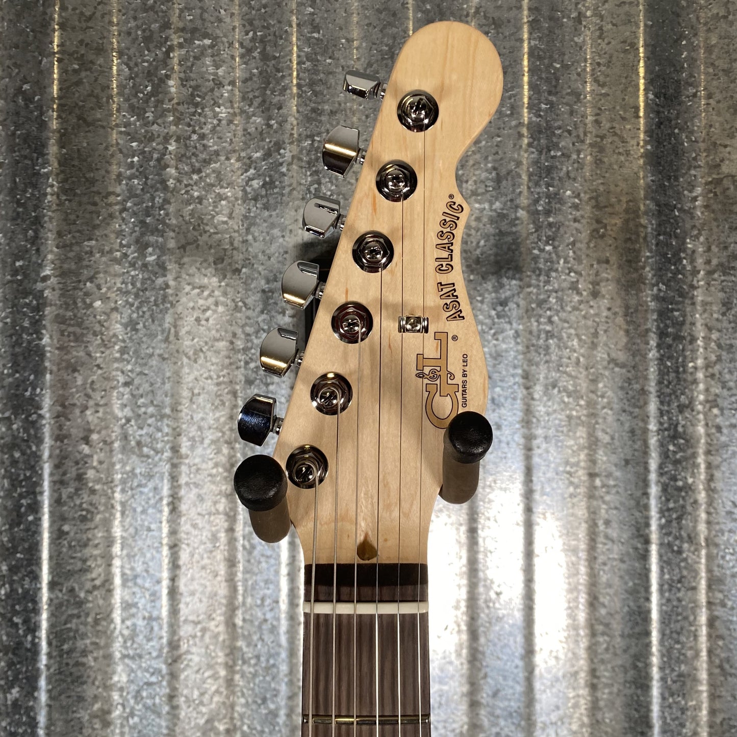 G&L USA Fullerton Deluxe ASAT Classic Bluesboy 90 Shoreline Gold Guitar & Bag #8059 Used