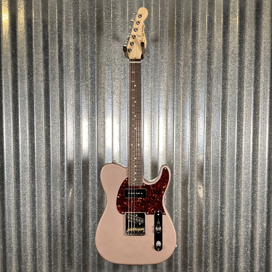 G&L USA Fullerton Deluxe ASAT Classic Bluesboy 90 Shoreline Gold Guitar & Bag #8059 Used