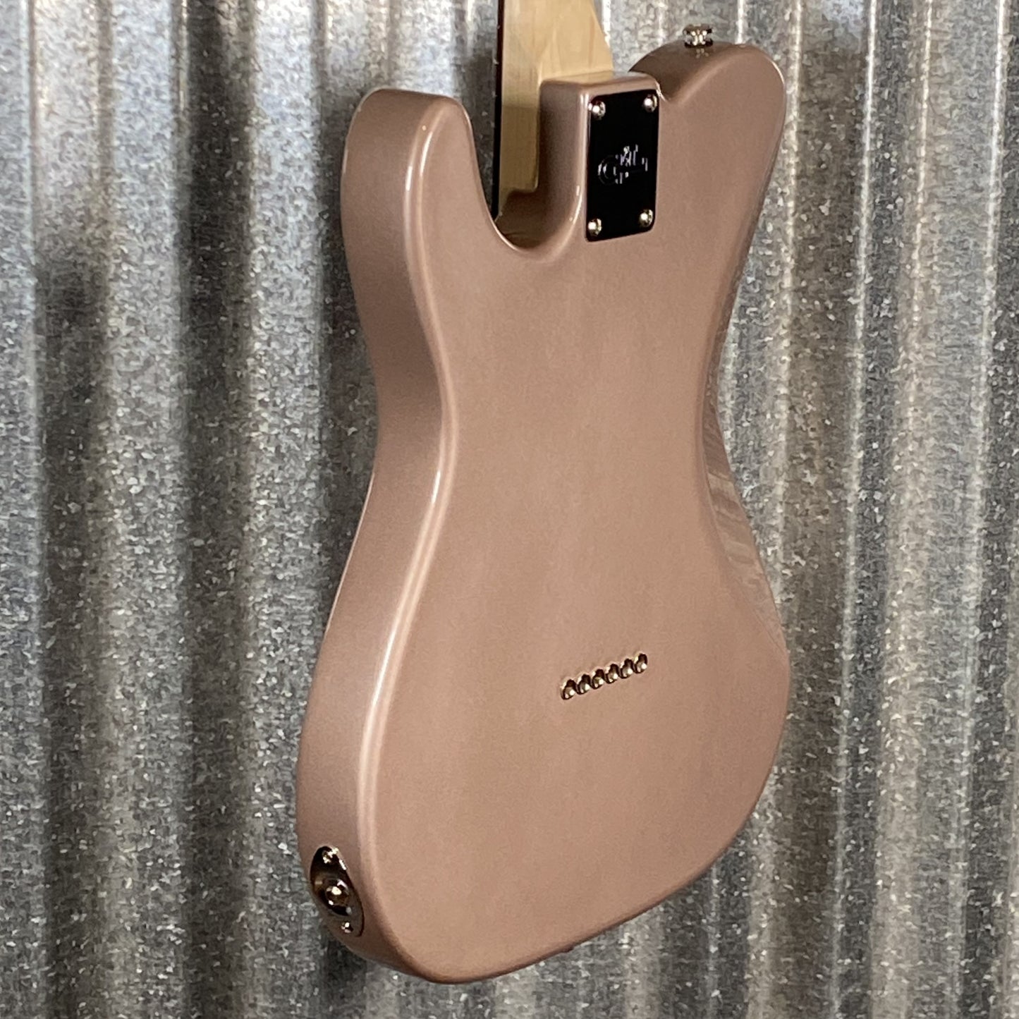 G&L USA Fullerton Deluxe ASAT Classic Bluesboy 90 Shoreline Gold Guitar & Bag #8059 Used