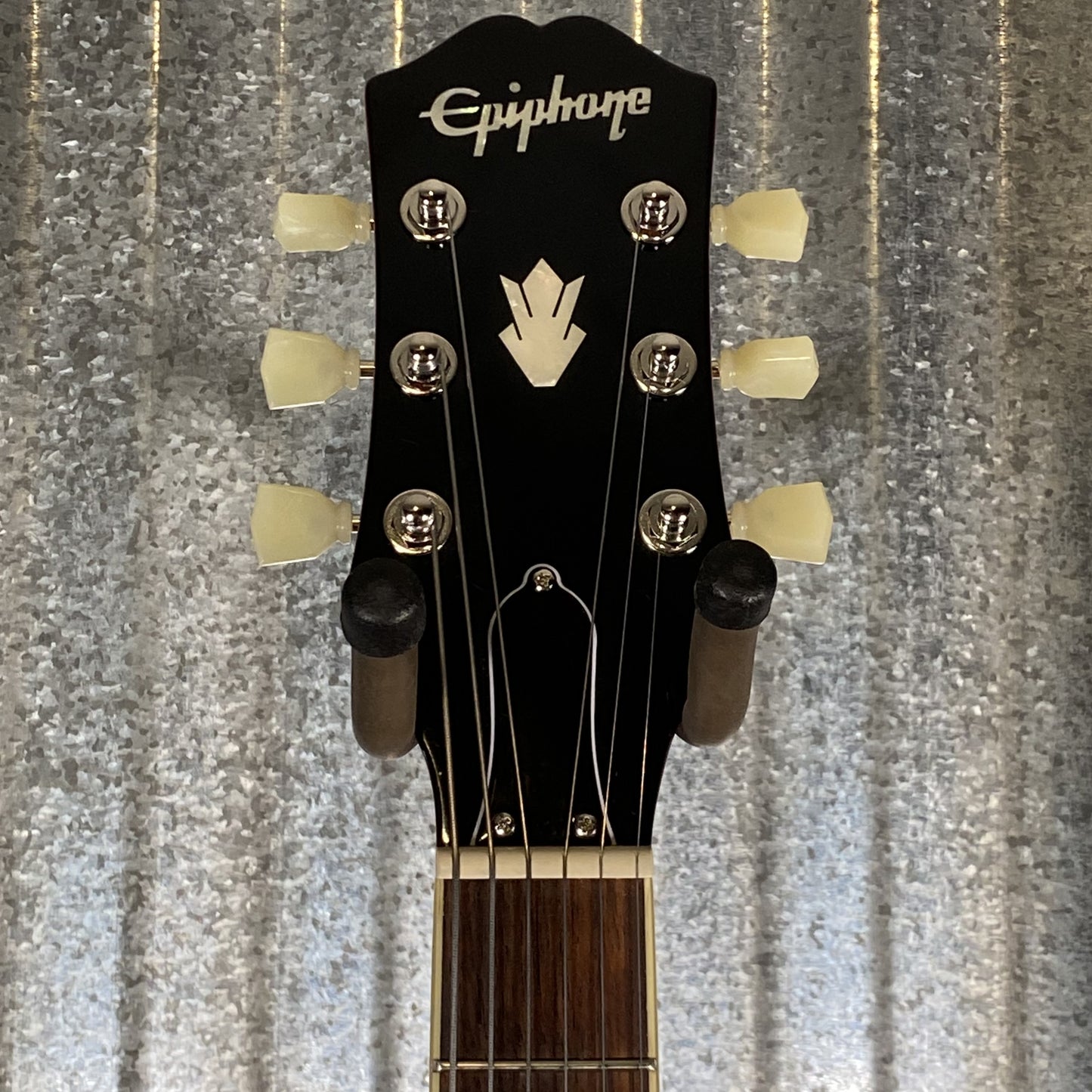 Epiphone ES-335 Figured Top Raspberry Tea Burst Semi Hollow Body Guitar & Bag #3485 Used