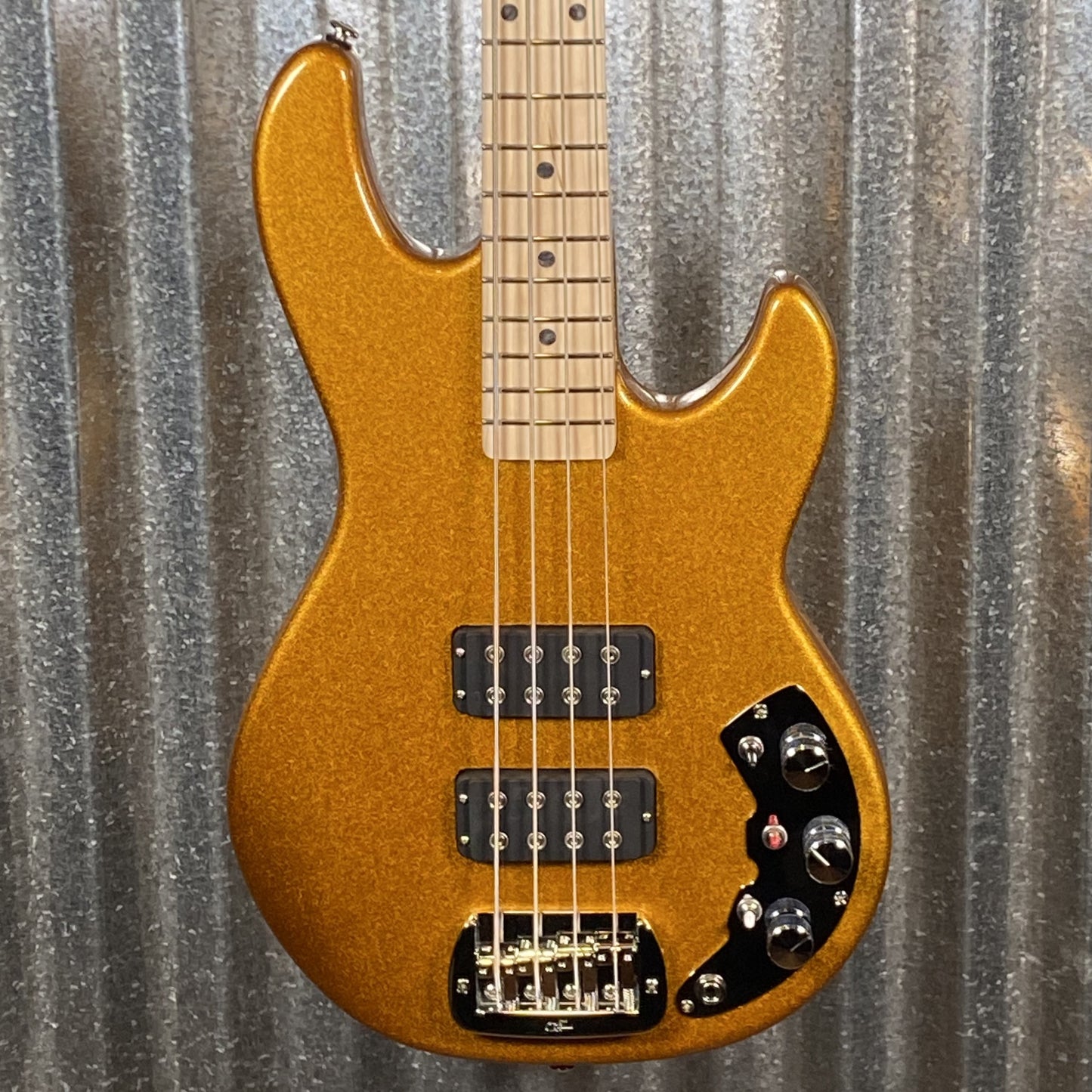 G&L USA CLF Research L-2000 Pharaoh Gold 4 String Bass & Bag L2000 #1187 Used