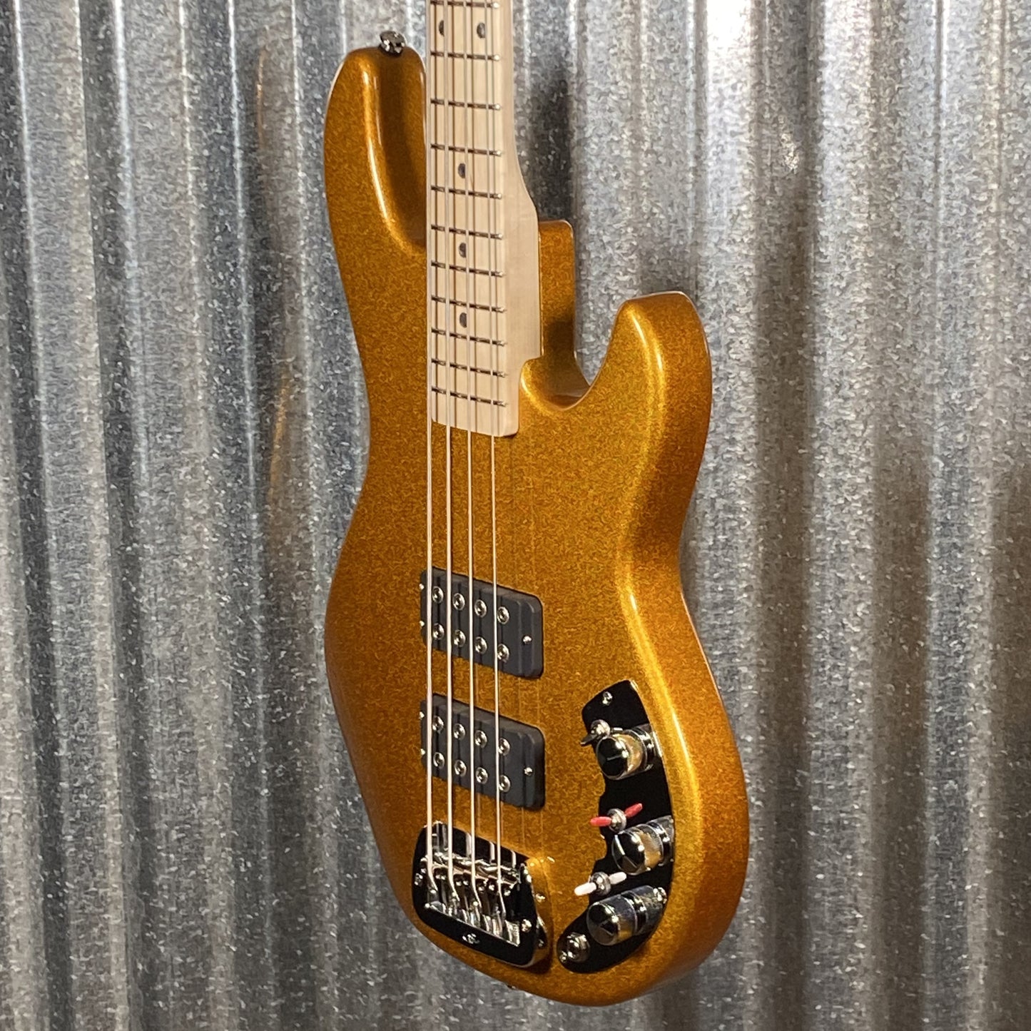 G&L USA CLF Research L-2000 Pharaoh Gold 4 String Bass & Bag L2000 #1187 Used