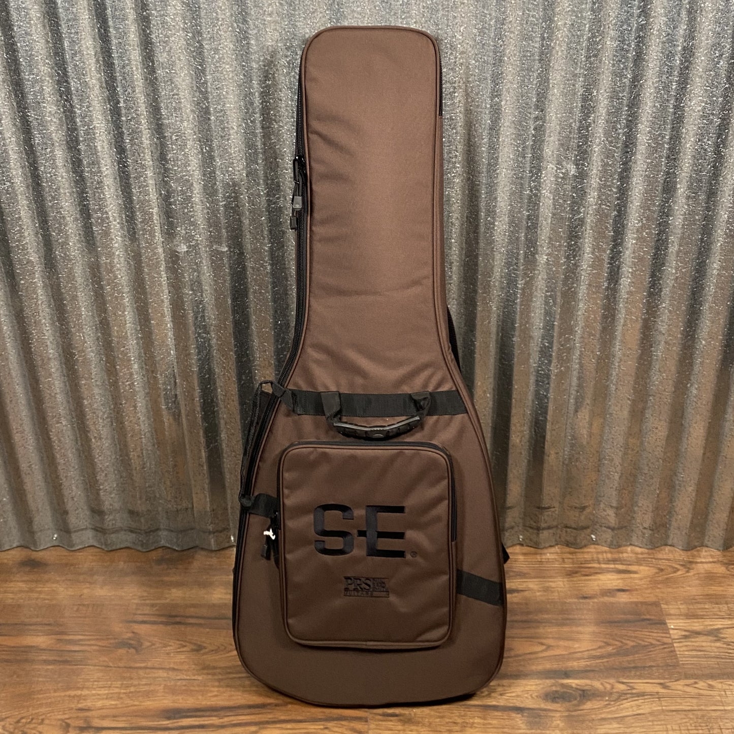 PRS Paul Reed Smith SE Exotic Custom 24-08 Poplar Burl Charcoal Cherry Midnight Burst Guitar & Bag #0334