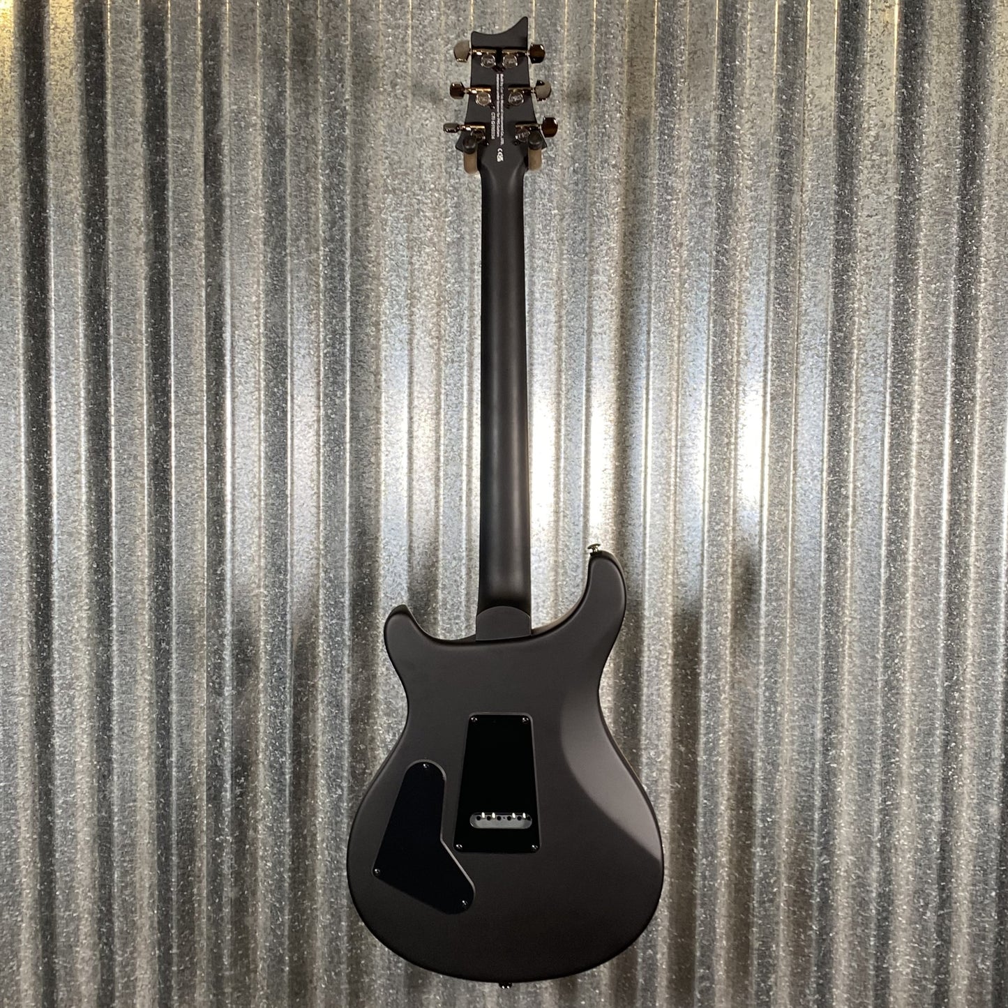 PRS Paul Reed Smith SE Exotic Custom 24-08 Poplar Burl Charcoal Cherry Midnight Burst Guitar & Bag #0334