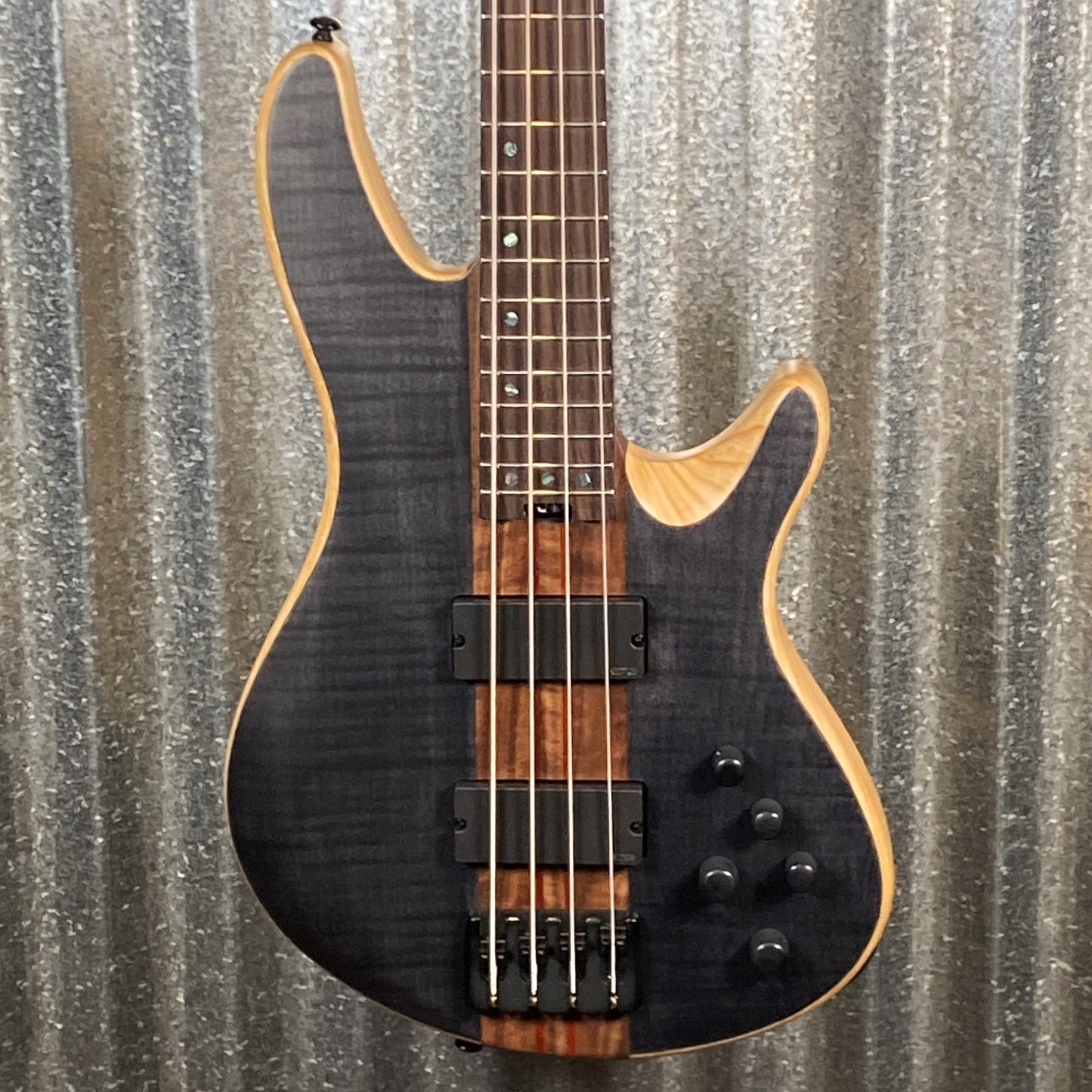Schecter CB-4 Charles Berthoud 4 String Bass See Thru Black Satin #0280