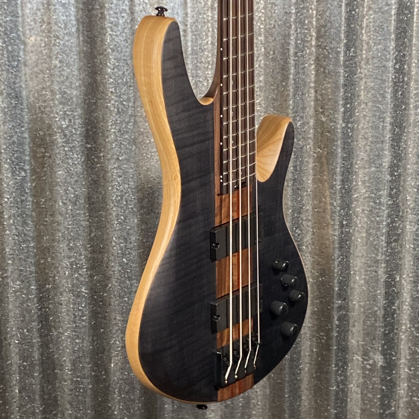 Schecter CB-4 Charles Berthoud 4 String Bass See Thru Black Satin #0280