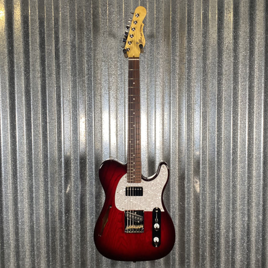 G&L Tribute ASAT Classic Bluesboy Semi Hollow Body Redburst Guitar #3639 Used