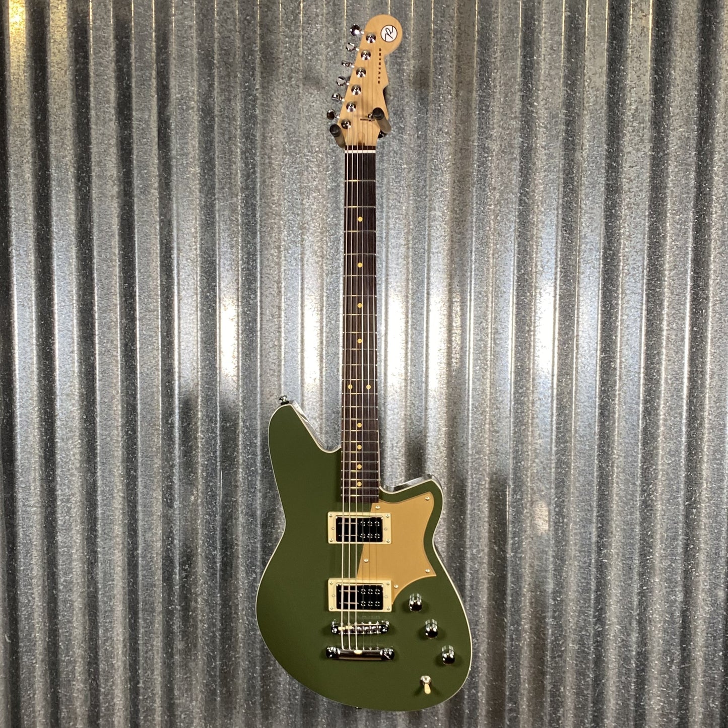 Reverend Descent RA Army Green Baritone Guitar #66468