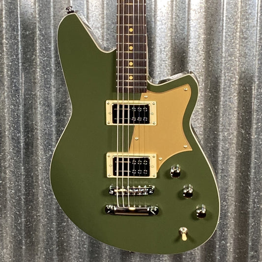 Reverend Descent RA Army Green Baritone Guitar #66468