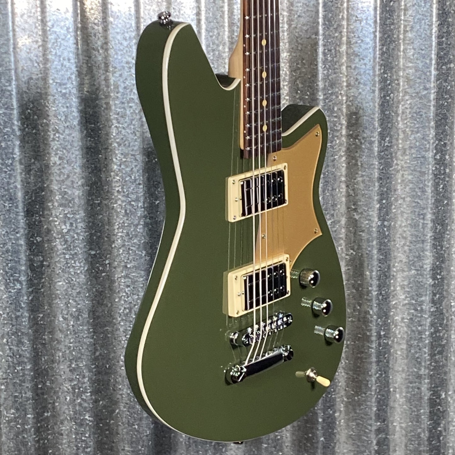 Reverend Descent RA Army Green Baritone Guitar #66468