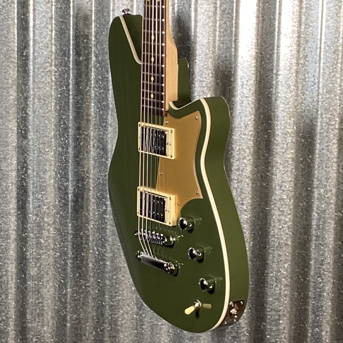 Reverend Descent RA Army Green Baritone Guitar #66468