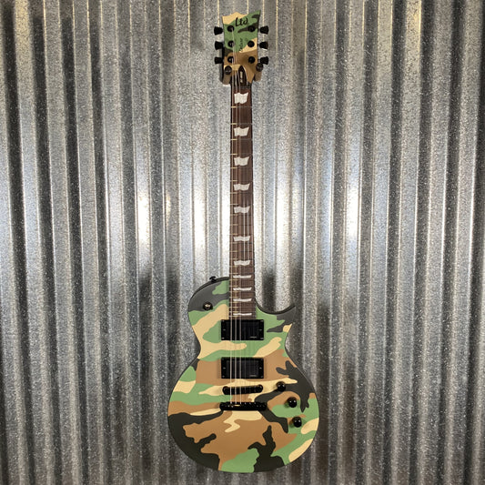 ESP LTD EC-1000 Woodland Camo Satin Fishman Fluence Guitar EC1000WCS #1215 Used