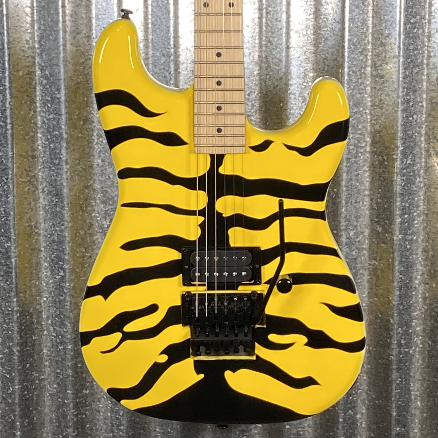 ESP LTD GL-200MT George Lynch Yellow Tiger Stripe Graphic Guitar LGL200MT # 0078 Used
