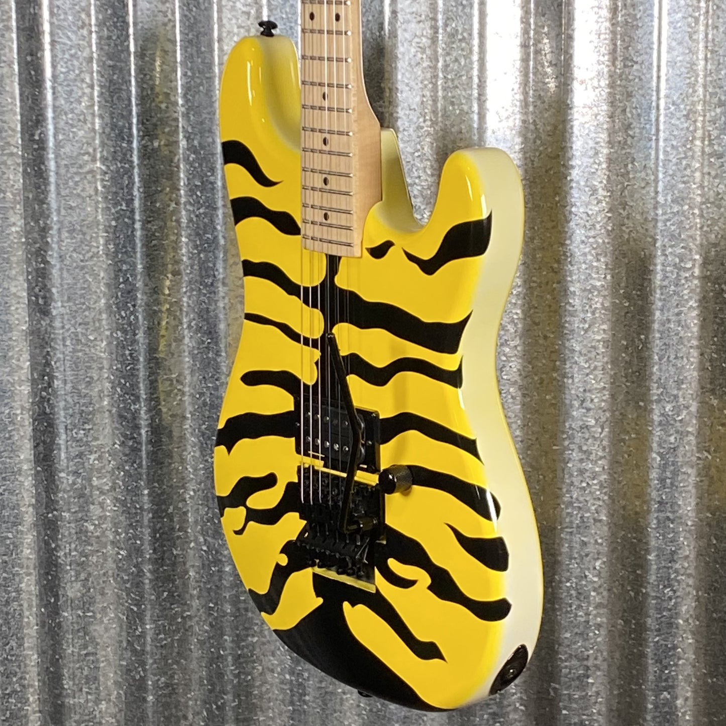 ESP LTD GL-200MT George Lynch Yellow Tiger Stripe Graphic Guitar LGL200MT # 0078 Used