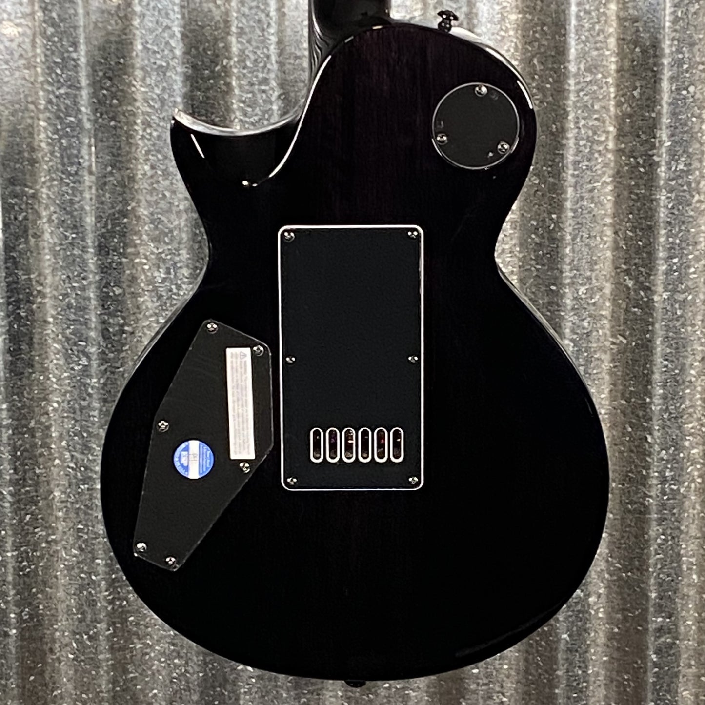 ESP LTD EC-1000 Evertune Flame See Thru Black Seymour Duncan Guitar EC1000ETFMSTBLK #1578 Used