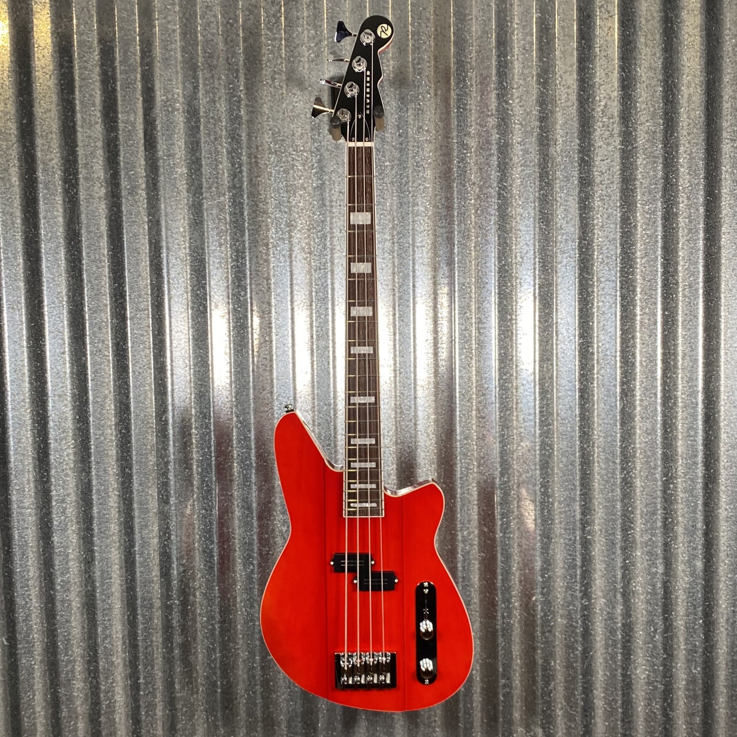 Reverend Sentinel Short Scale 4 String Bass Single Pickup Trans Cherry #64158