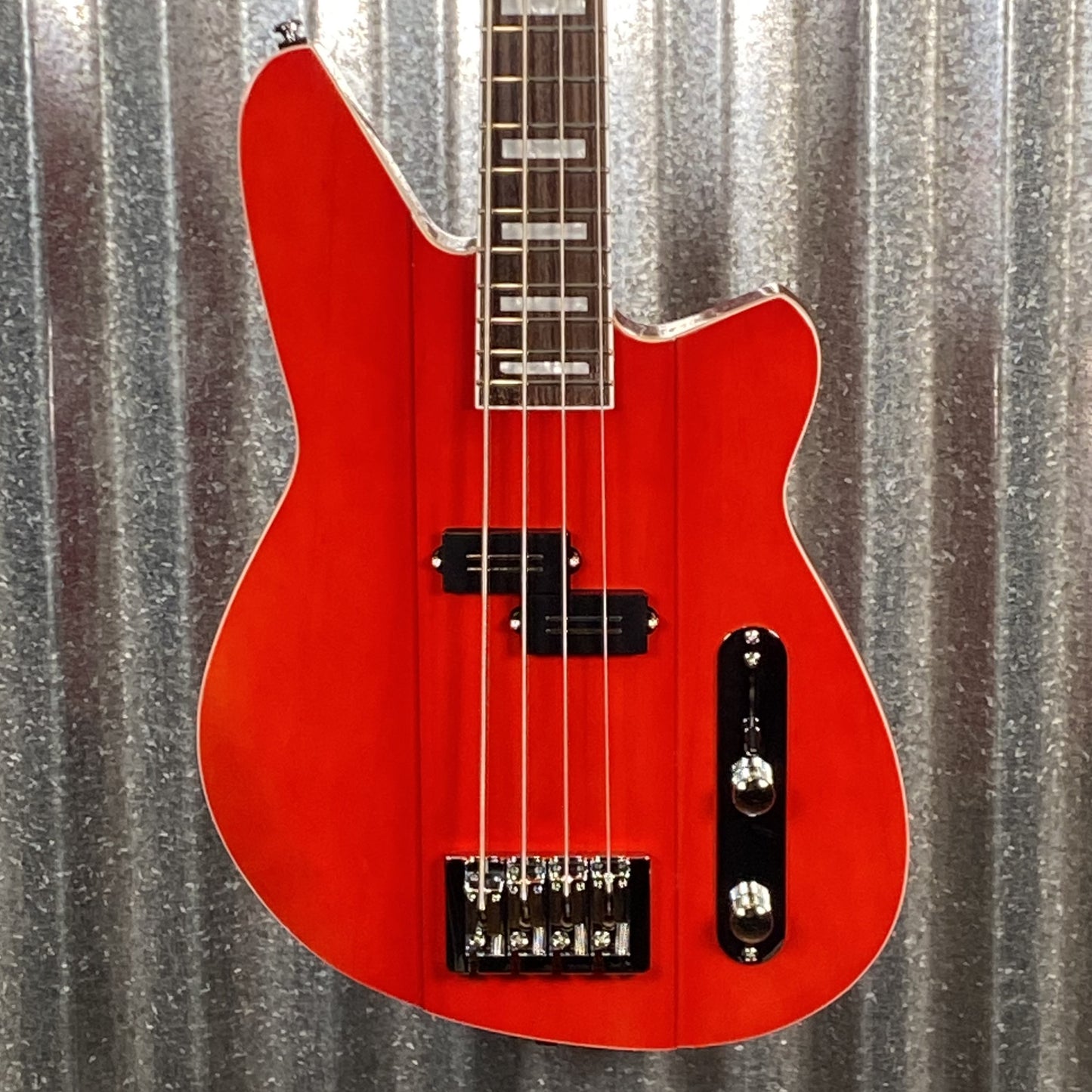 Reverend Sentinel Short Scale 4 String Bass Single Pickup Trans Cherry #64158