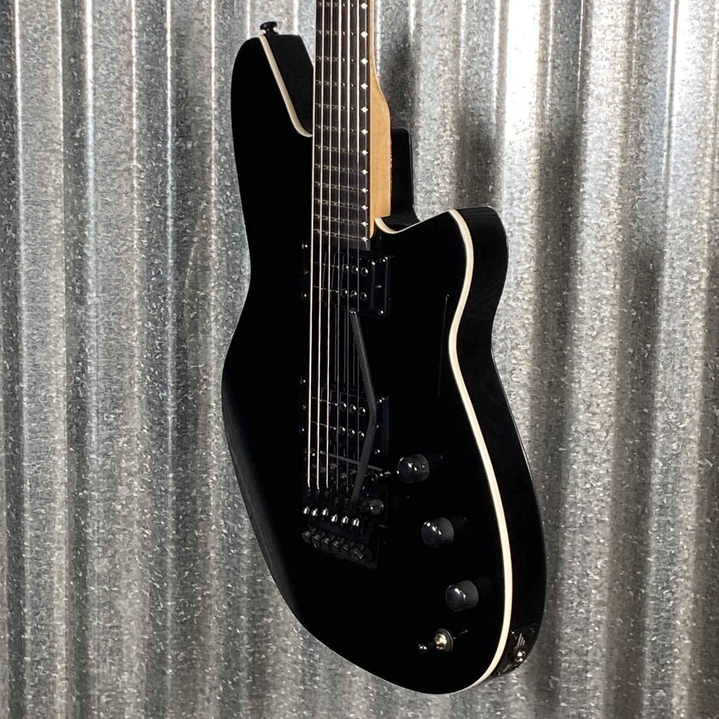 Reverend Kingbolt RA Blackout Edition Midnight Black Railhammer Guitar #66800