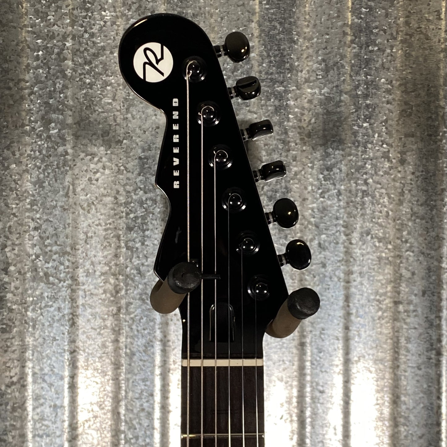Reverend Air Sonic W Blackout Edition Midnight Black Railhammer Guitar #66738