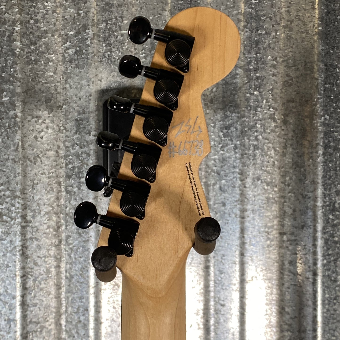 Reverend Air Sonic W Blackout Edition Midnight Black Railhammer Guitar #66738