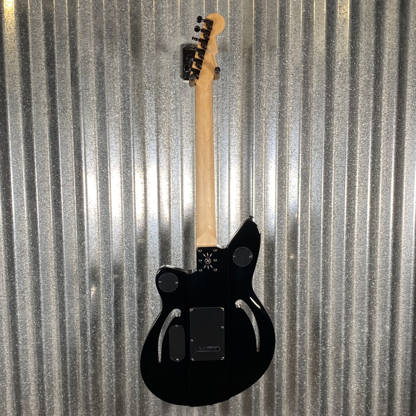 Reverend Air Sonic W Blackout Edition Midnight Black Railhammer Guitar #66738