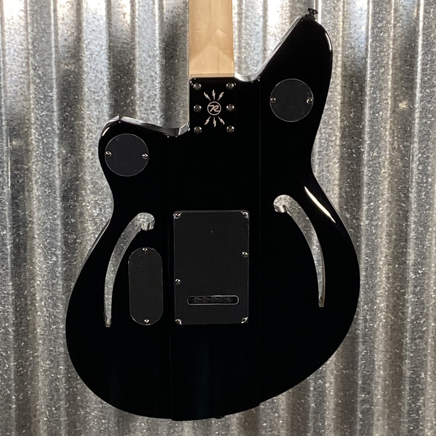 Reverend Air Sonic W Blackout Edition Midnight Black Railhammer Guitar #66738