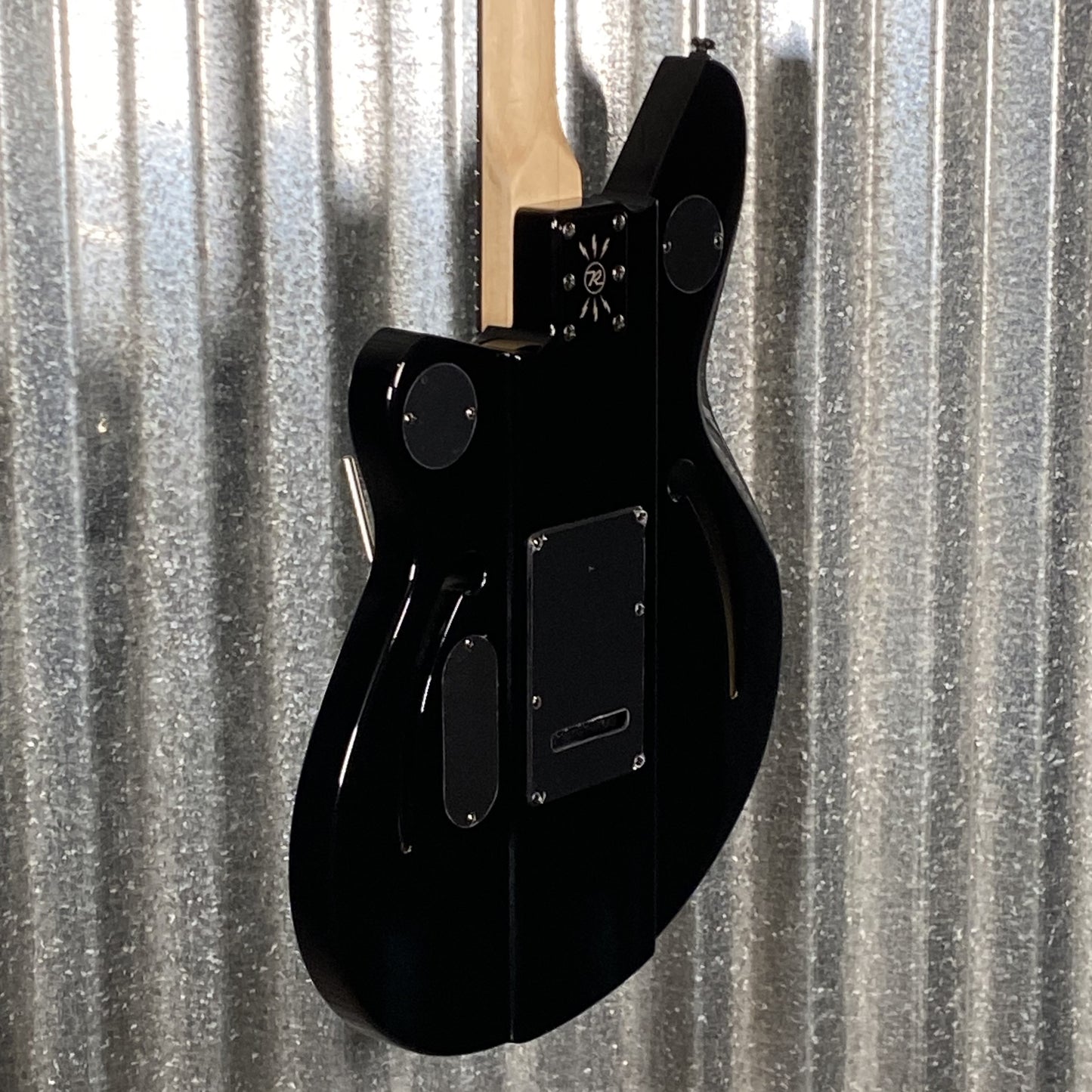 Reverend Air Sonic W Blackout Edition Midnight Black Railhammer Guitar #66738