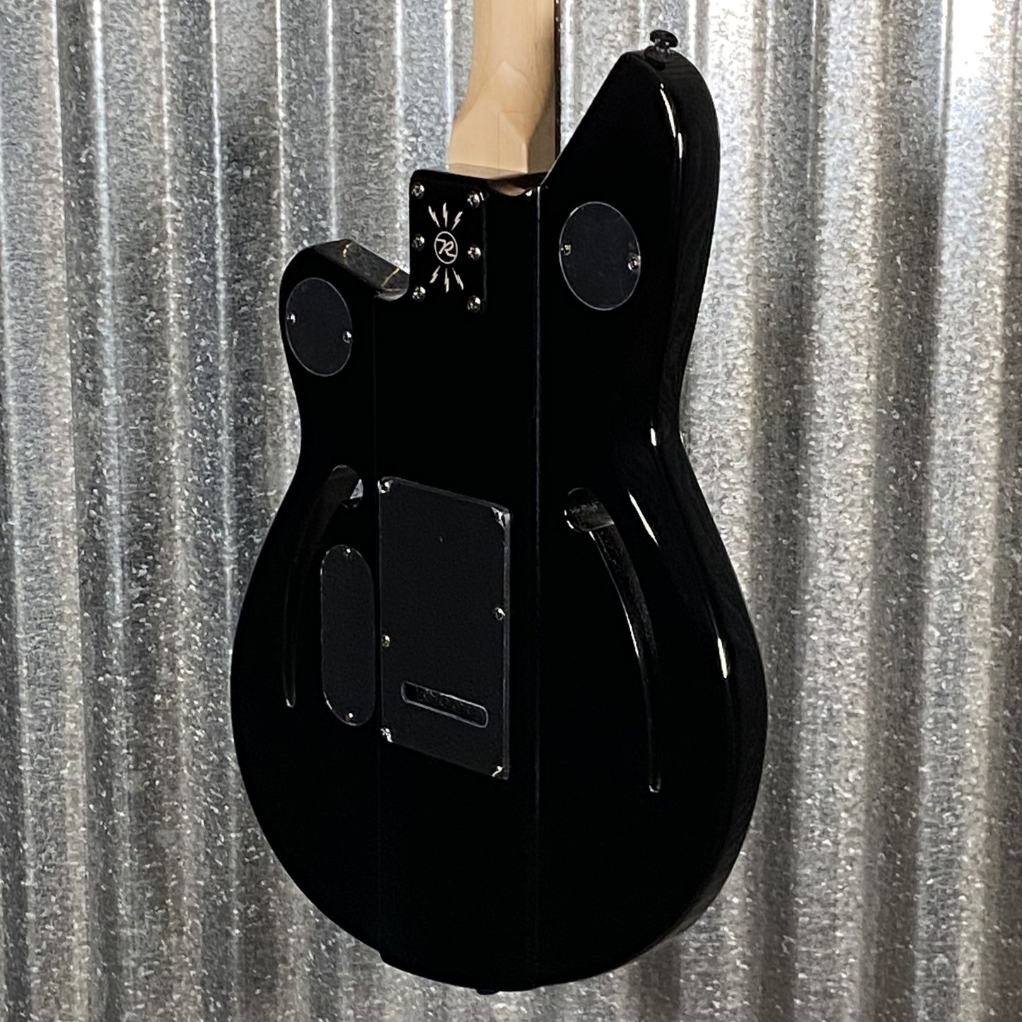 Reverend Air Sonic W Blackout Edition Midnight Black Railhammer Guitar #66738