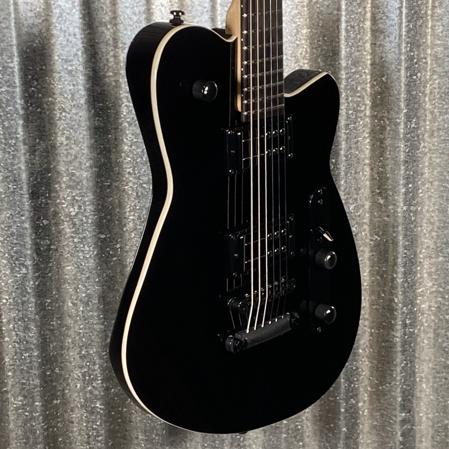 Reverend Charger RA Blackout Edition Midnight Black Railhammer Guitar #66771