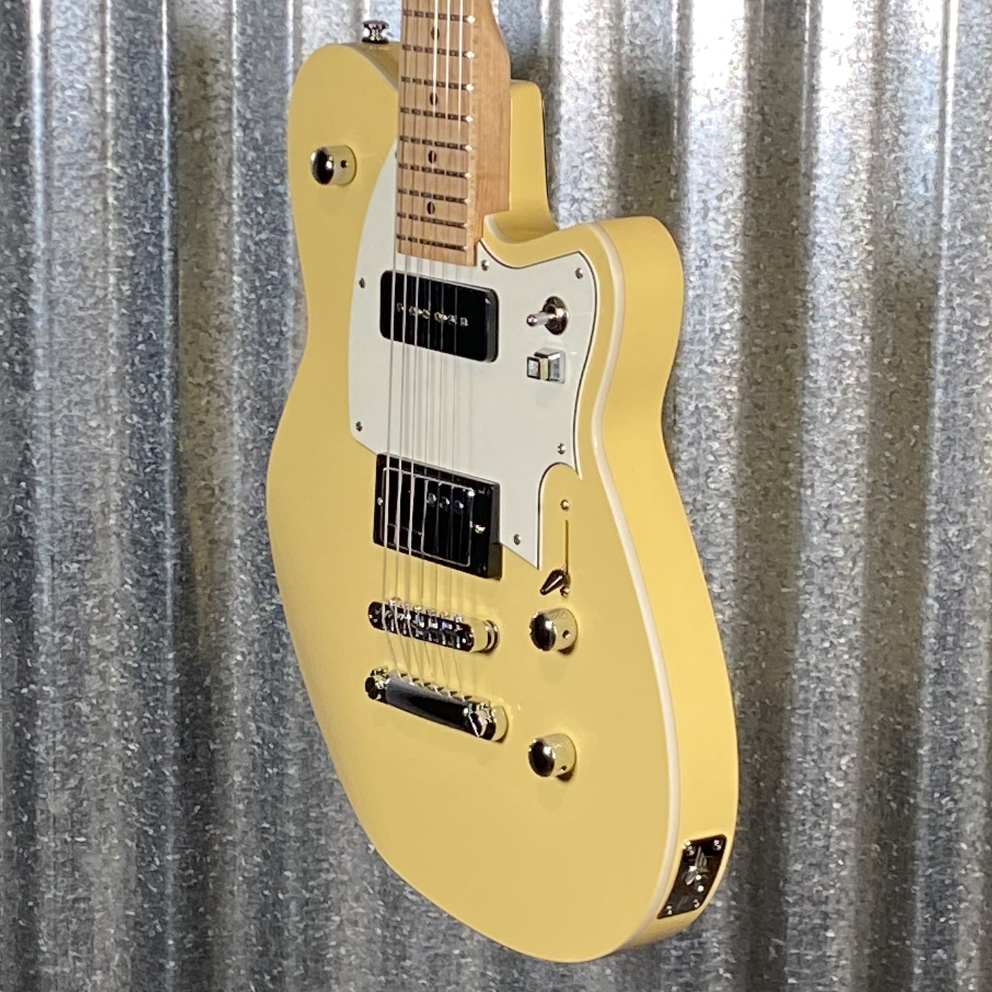 Reverend Chris Freeman Powder Yellow Guitar & Bag #66564