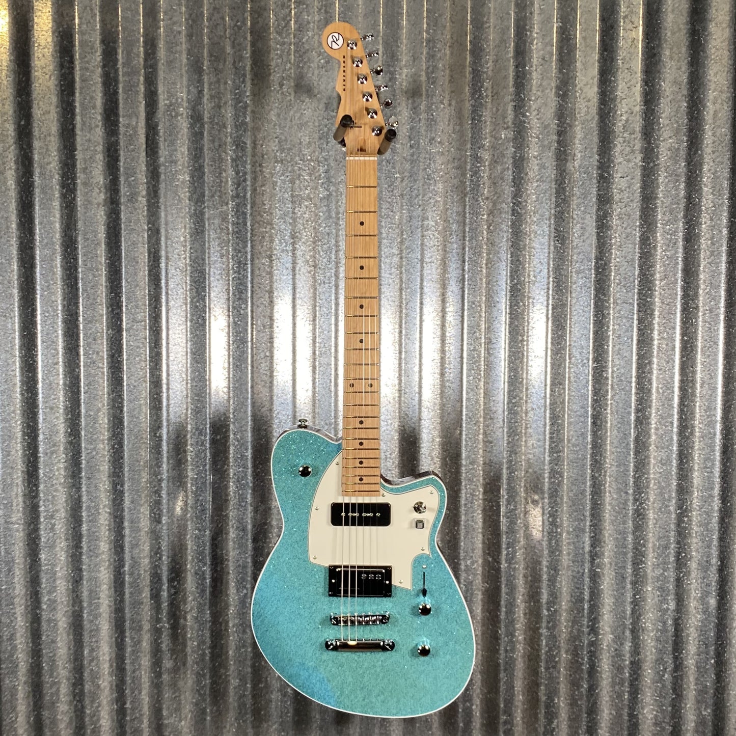 Reverend Chris Freeman Turquoise Sparkle Guitar #66592