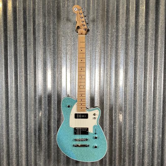 Reverend Chris Freeman Turquoise Sparkle Guitar #66592