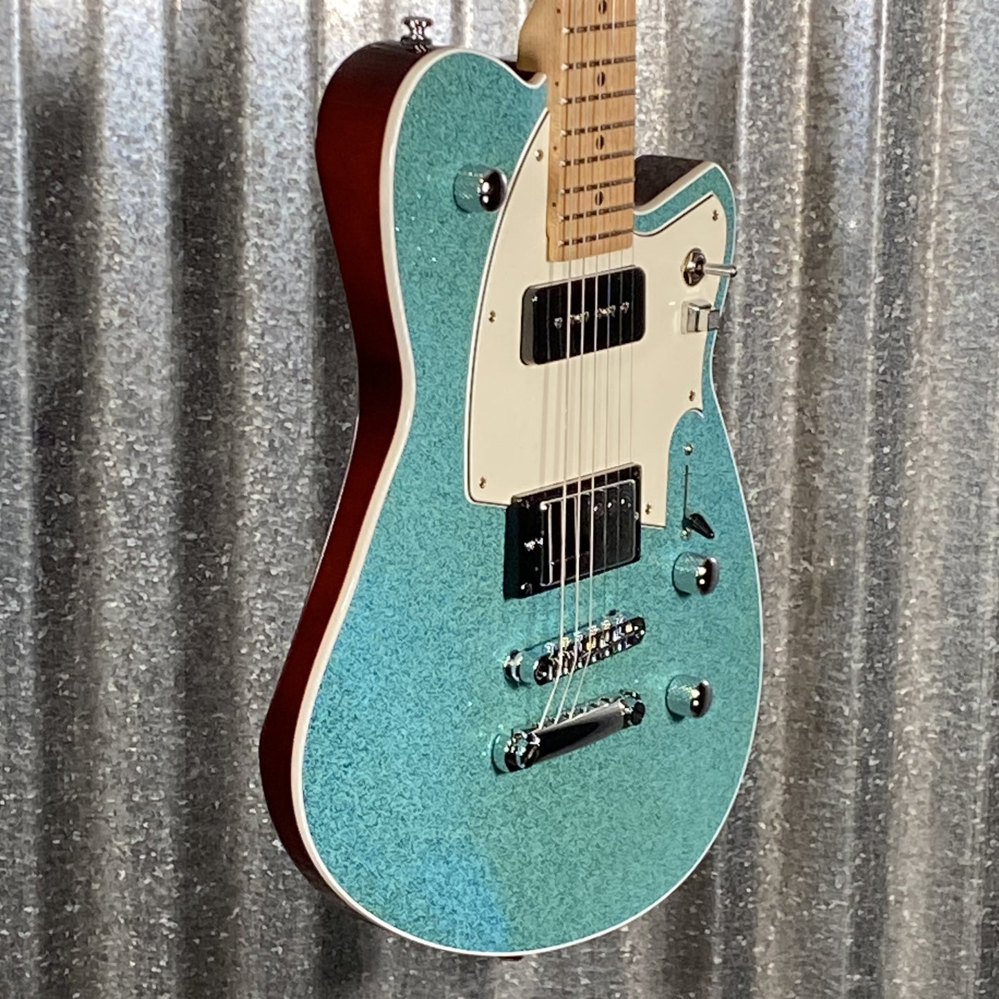 Reverend Chris Freeman Turquoise Sparkle Guitar #66592