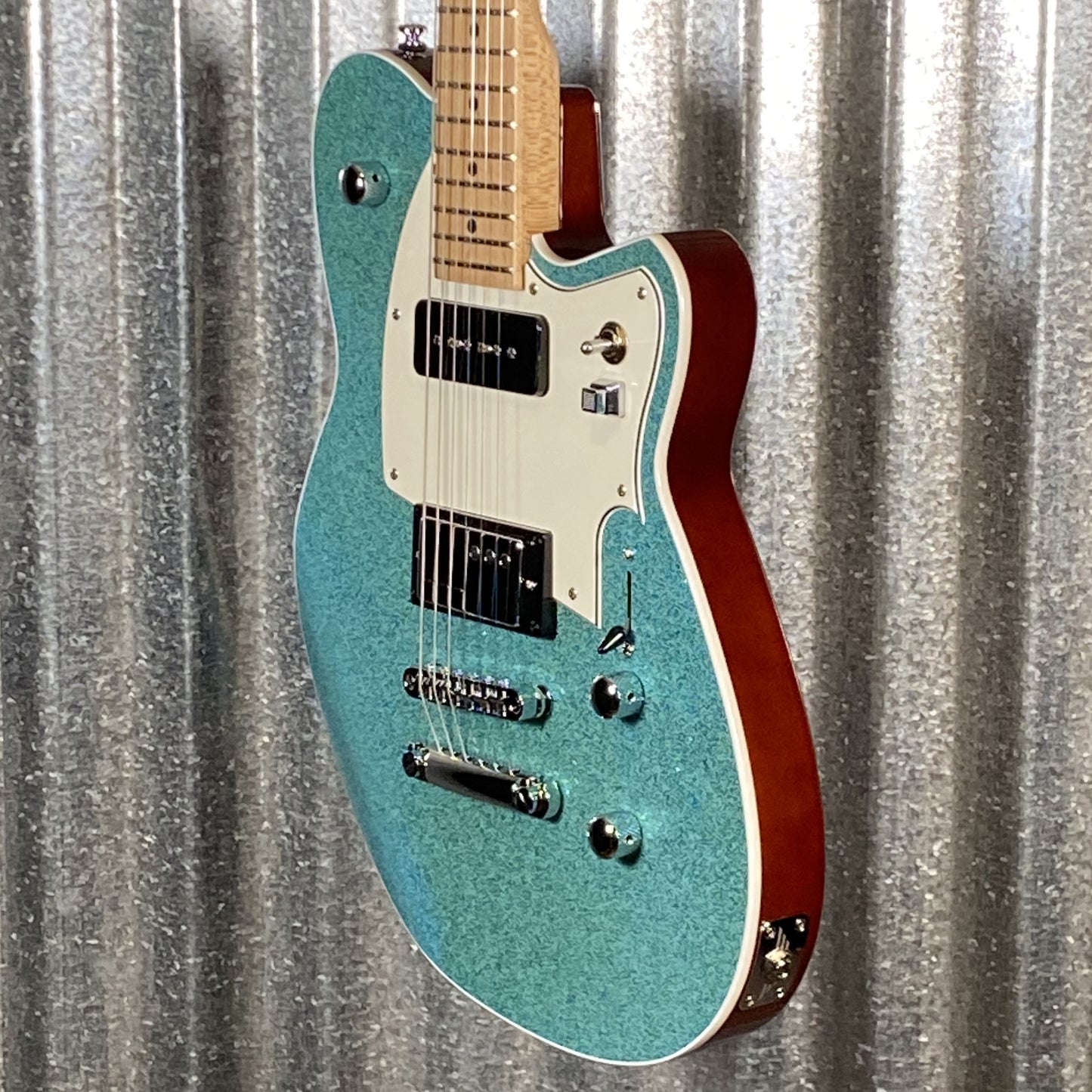 Reverend Chris Freeman Turquoise Sparkle Guitar #66592