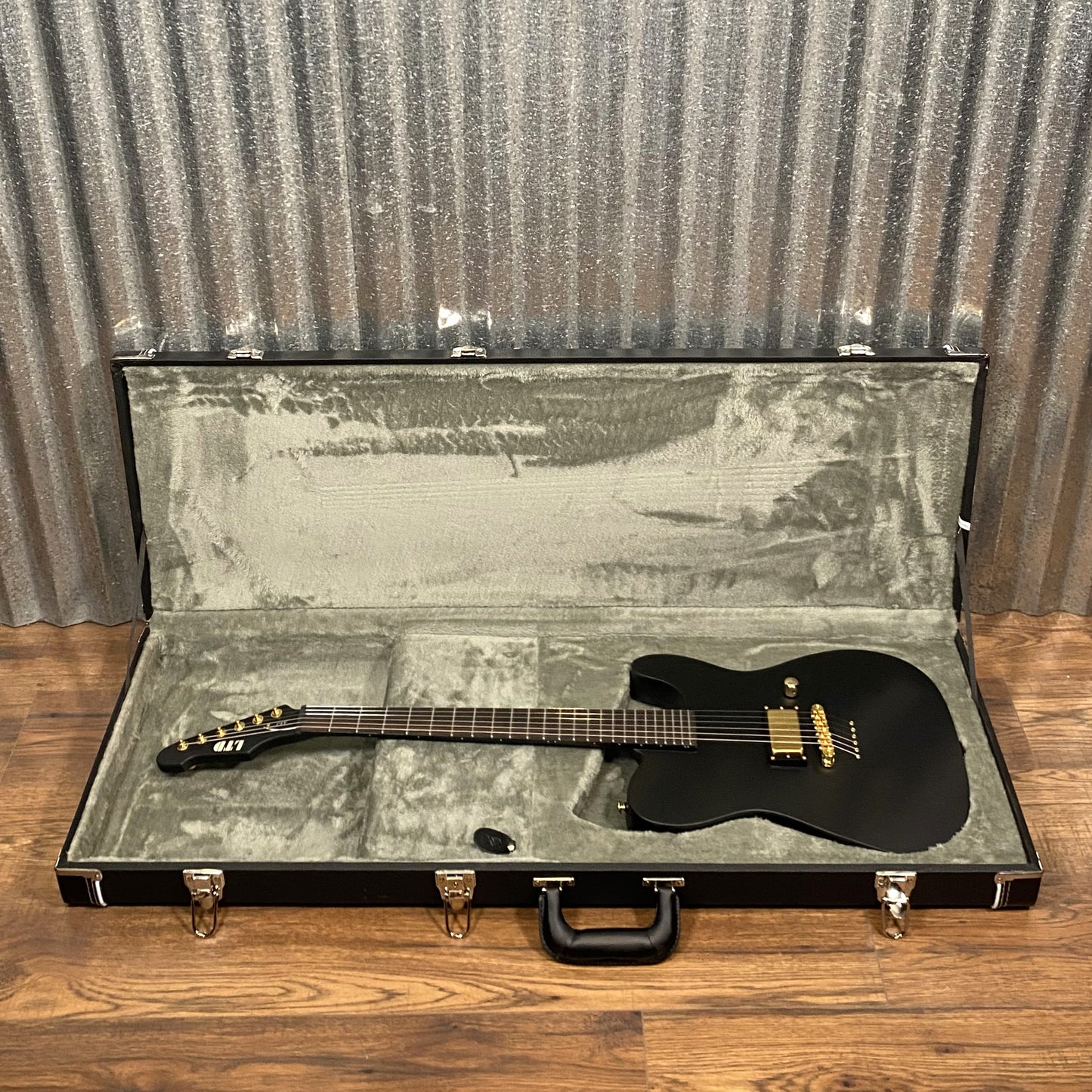 ESP LTD AA-1 Alan Ashby Neck Through T Body Black Satin Guitar LAA1BLKS #1335 Used