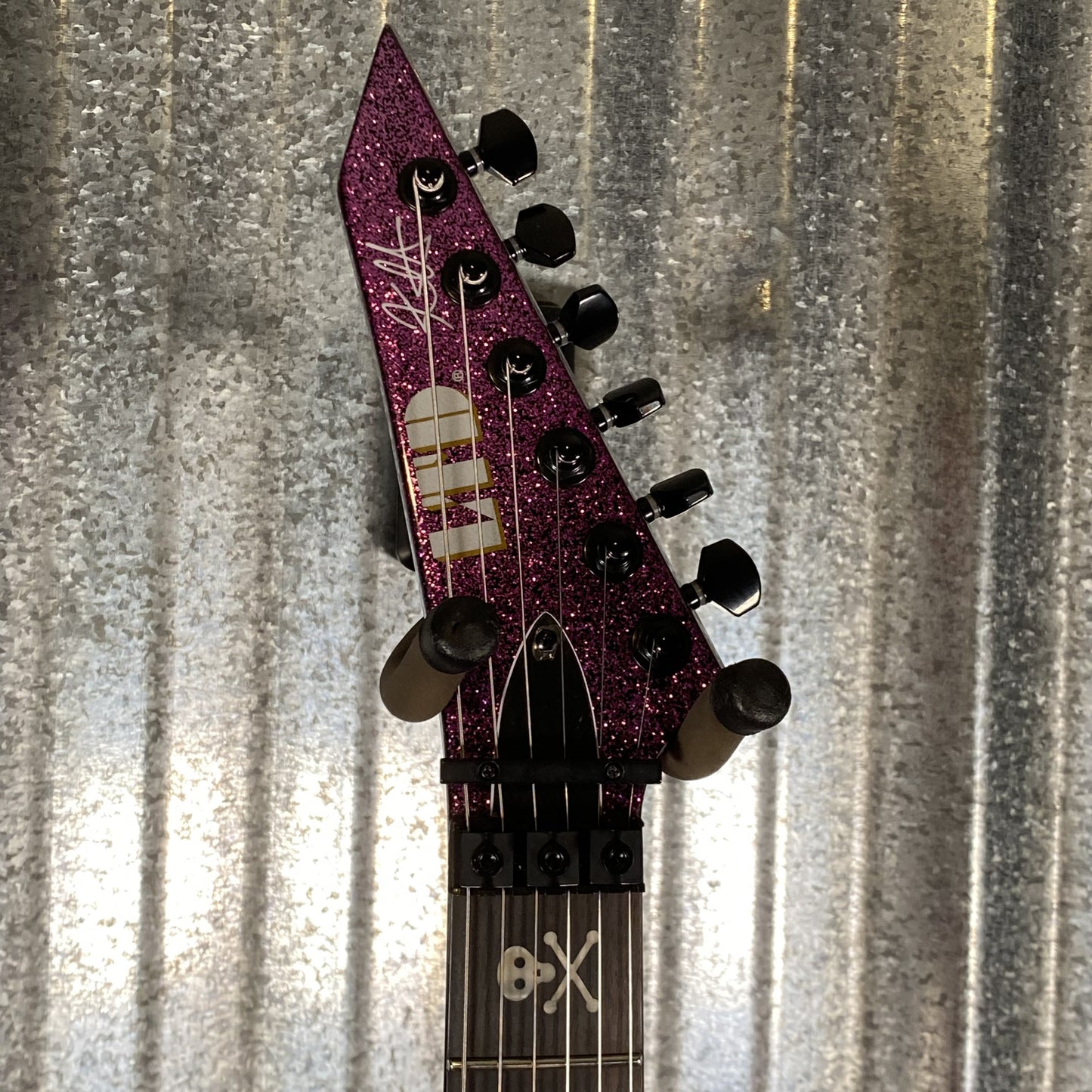 ESP LTD KH-602 Kirk Hammett Purple Sparkle EMG Guitar & Case KH602PSP #2358 Used