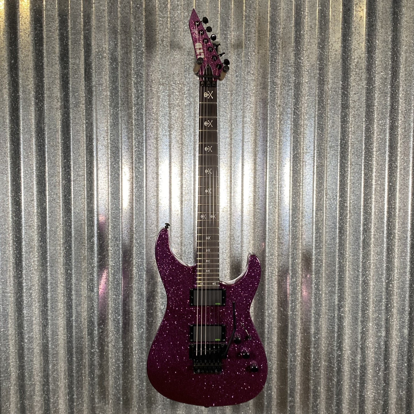 ESP LTD KH-602 Kirk Hammett Purple Sparkle EMG Guitar & Case KH602PSP #2358 Used