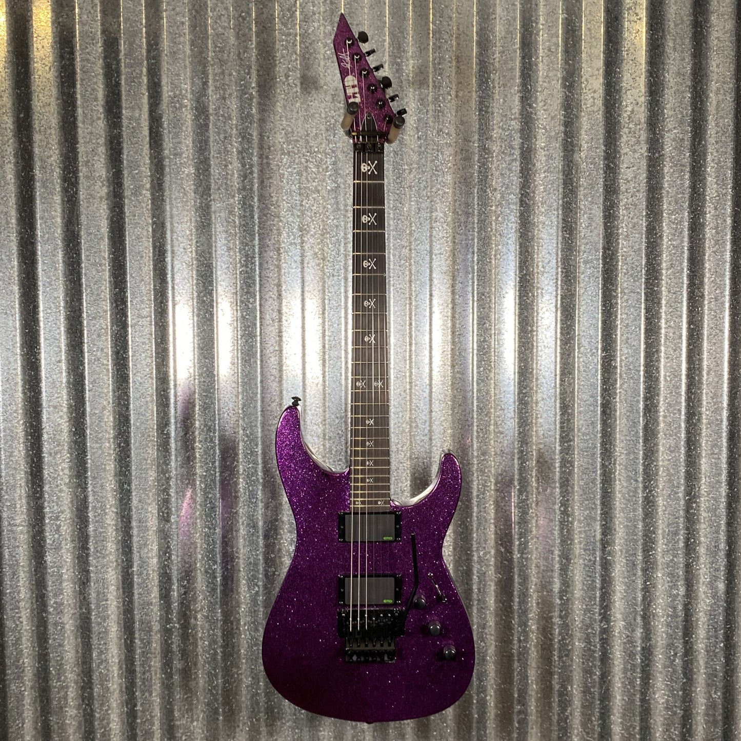 ESP LTD KH-602 Kirk Hammett Purple Sparkle EMG Guitar & Case KH602PSP #1629 Used