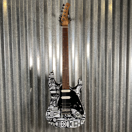 Westcreek Guitars JX-20 HSS Strat Style Native Black White #0497 Used