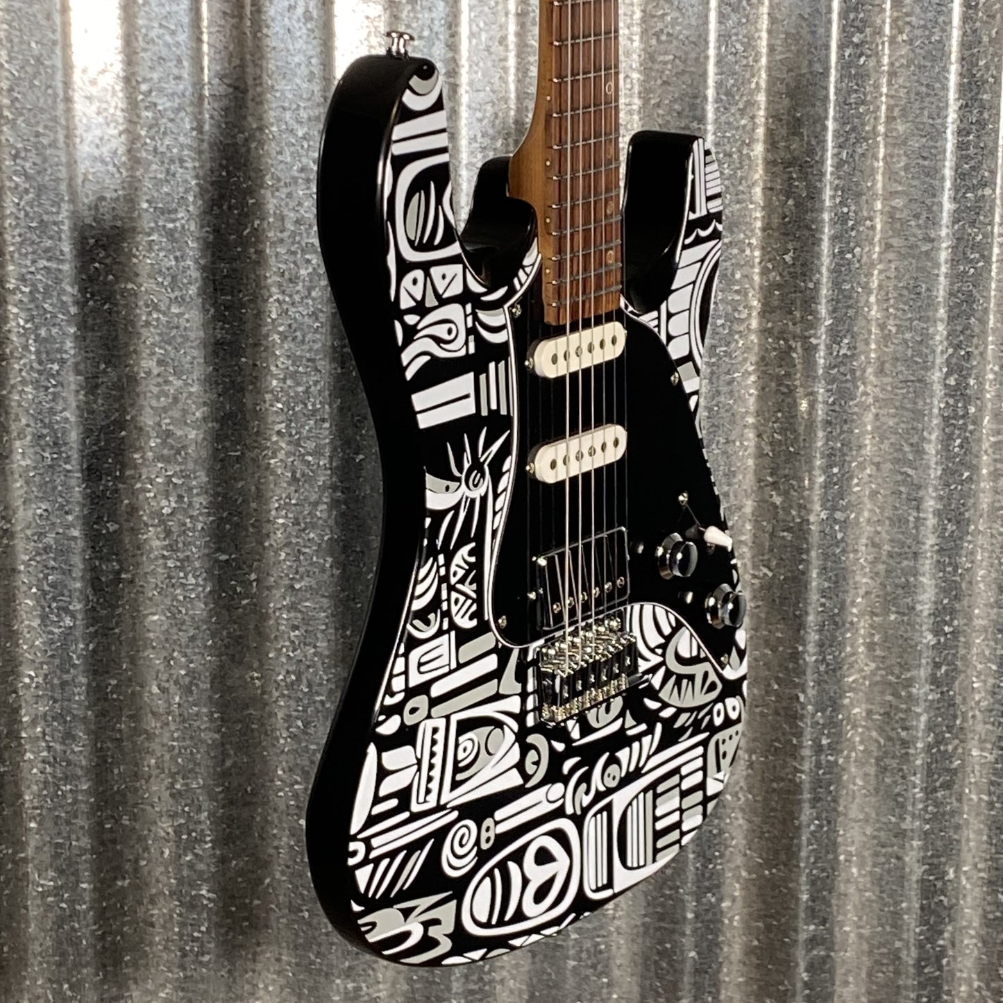 Westcreek Guitars JX-20 HSS Strat Style Native Black White #0497 Used