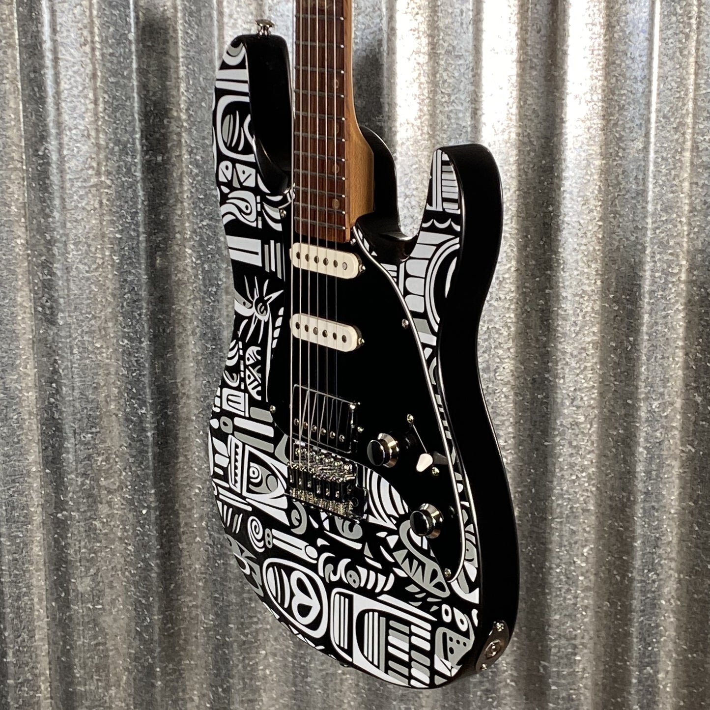 Westcreek Guitars JX-20 HSS Strat Style Native Black White #0497 Used
