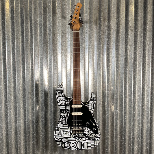 Westcreek Guitars JX-20 HSS Strat Style Native Black White 0278 Used