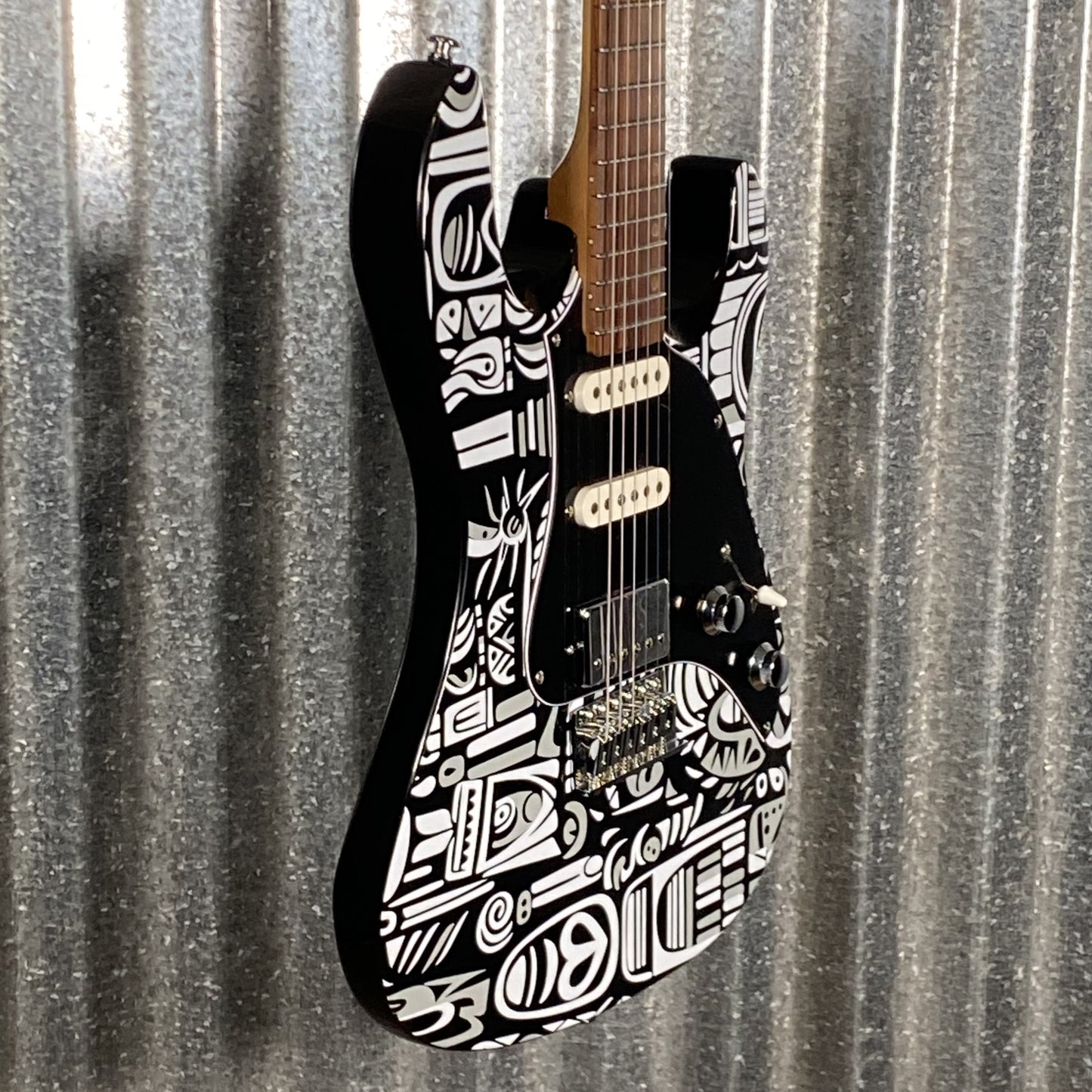 Westcreek Guitars JX-20 HSS Strat Style Native Black White 0278 Used