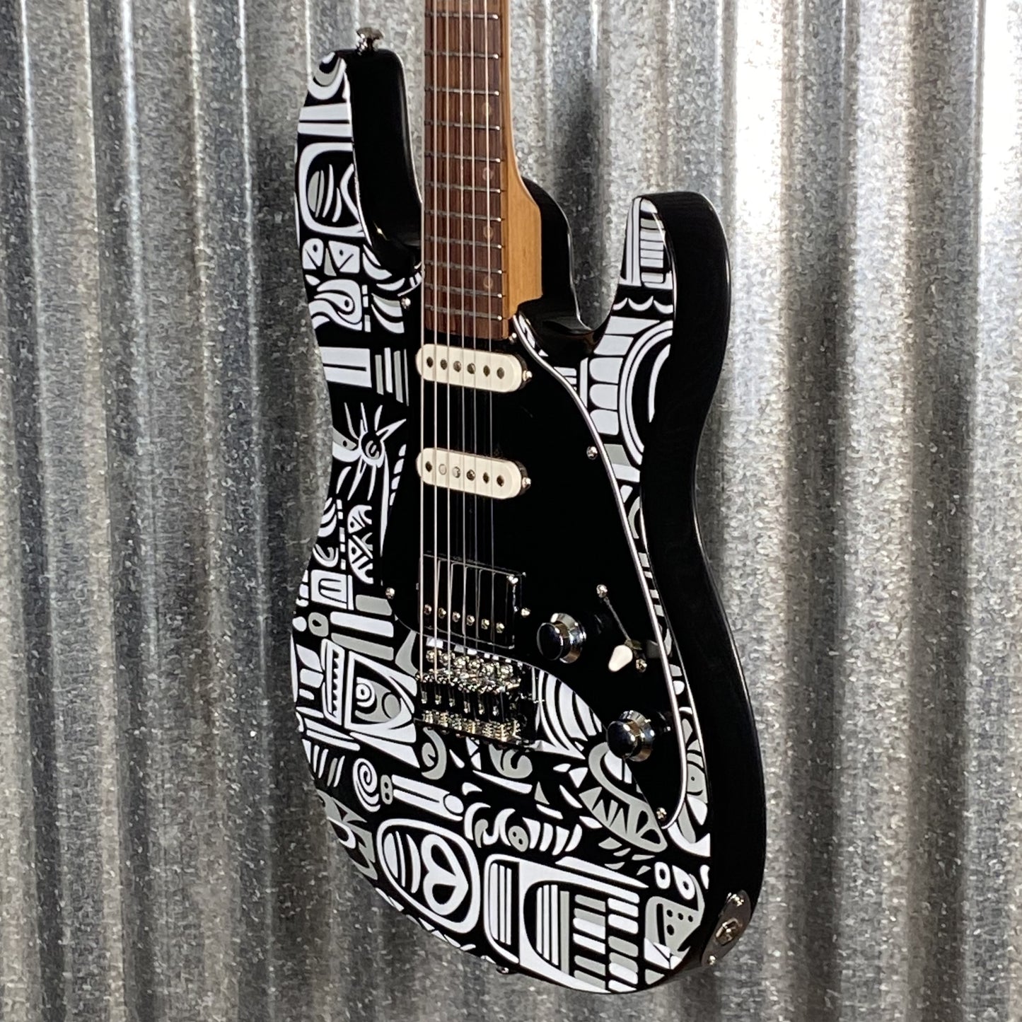 Westcreek Guitars JX-20 HSS Strat Style Native Black White 0278 Used