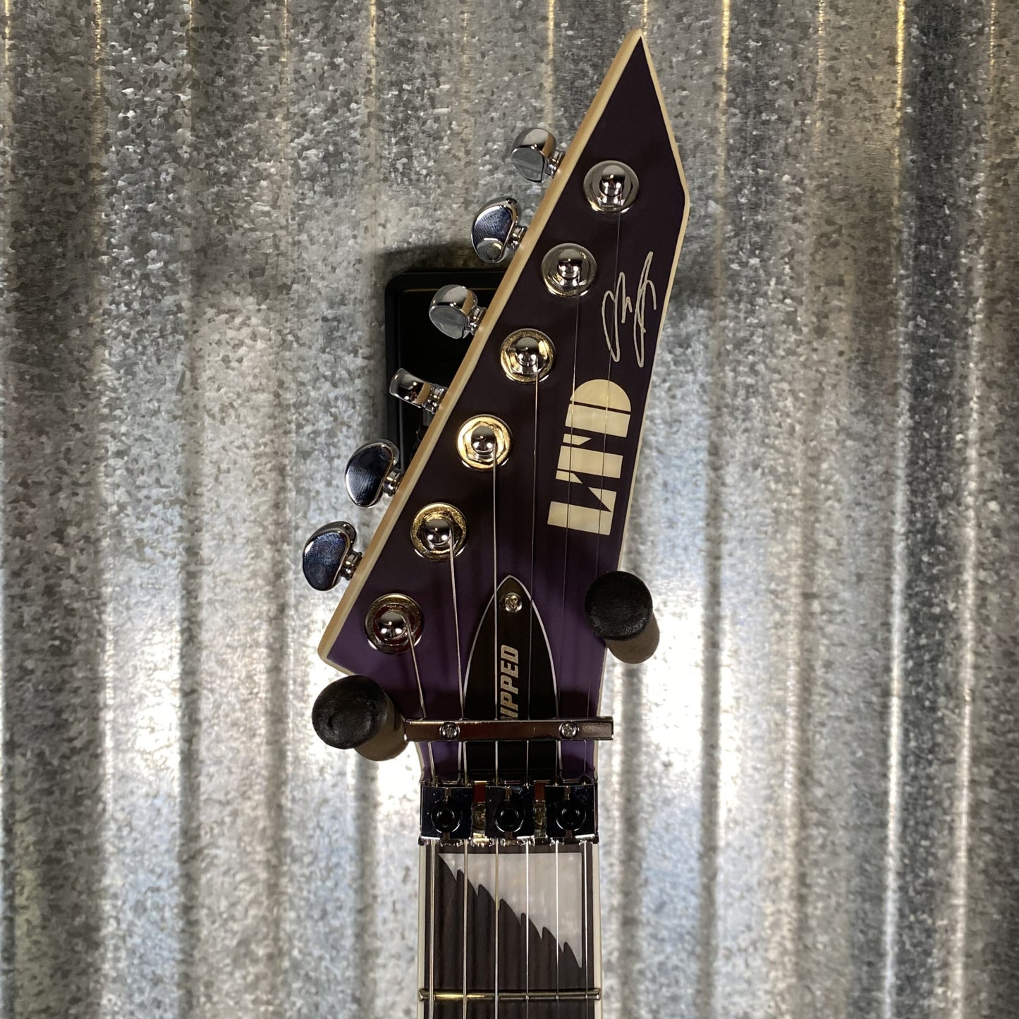 ESP LTD Alexi Laiho Ripped Sawtooth Arrow Purple Fade Satin Guitar & Case ALEXIRIPPED #3502 Used