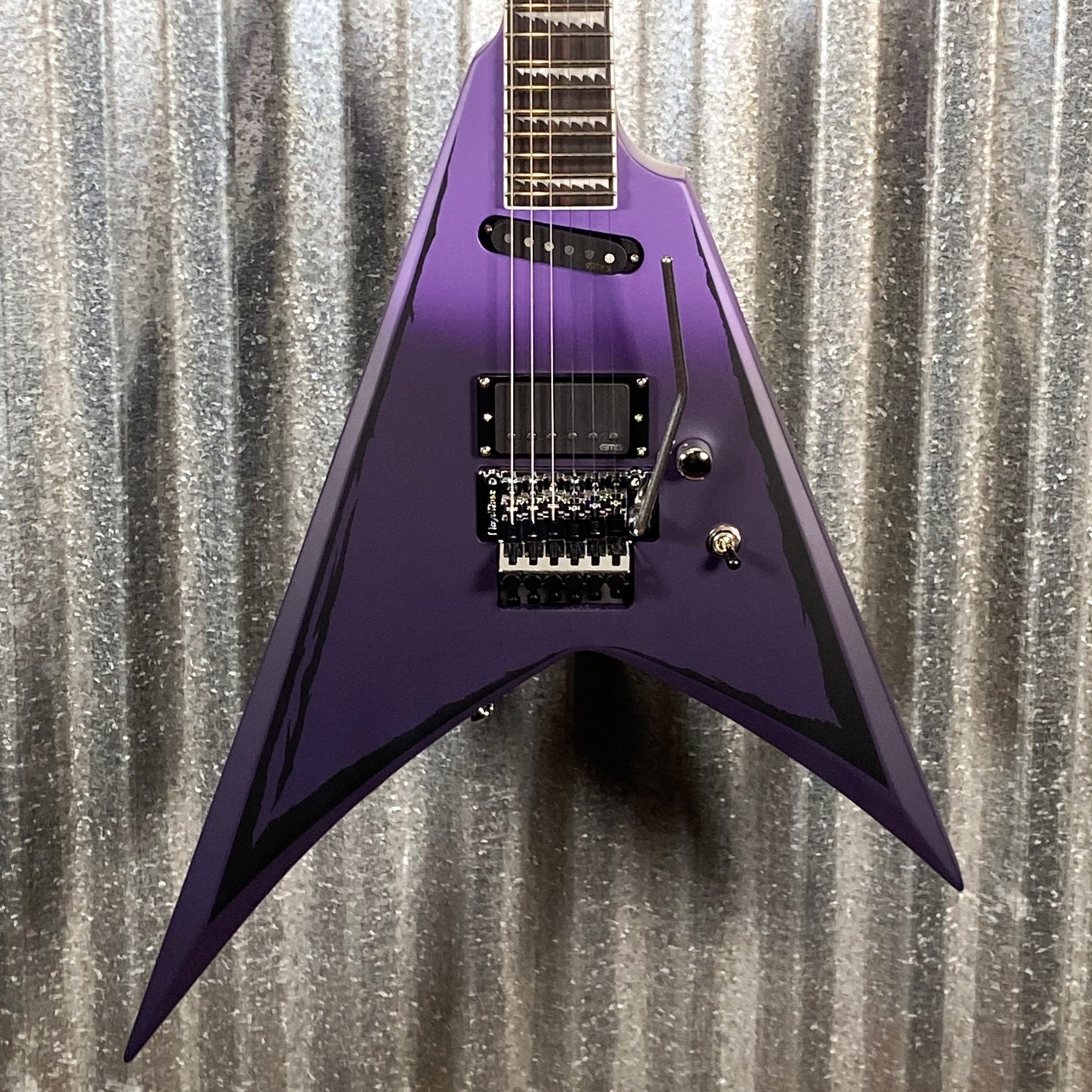 ESP LTD Alexi Laiho Ripped Sawtooth Arrow Purple Fade Satin Guitar & Case ALEXIRIPPED #3502 Used