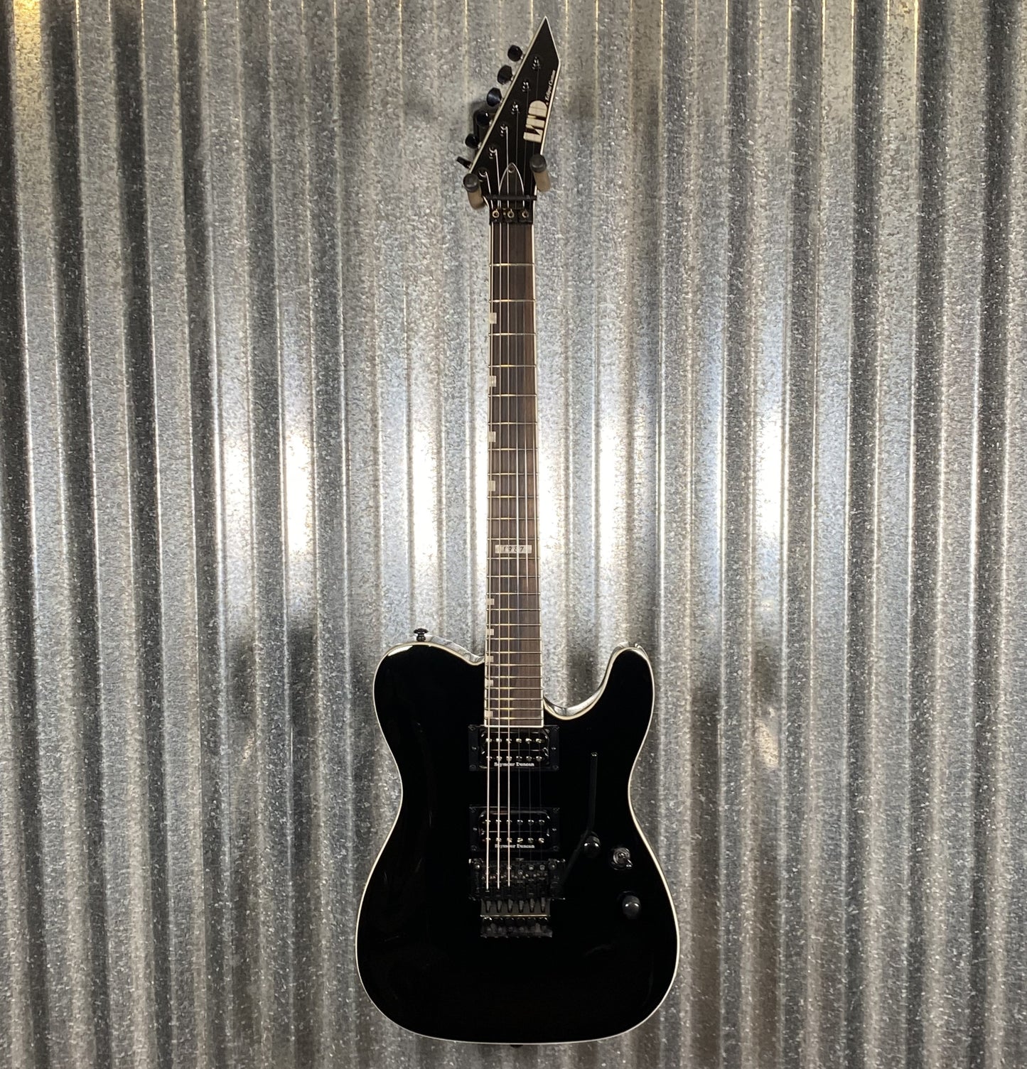ESP LTD Eclipse '87 Seymour Duncan Floyd Rose Black Guitar LECLIPSE87BLK #1109 Used