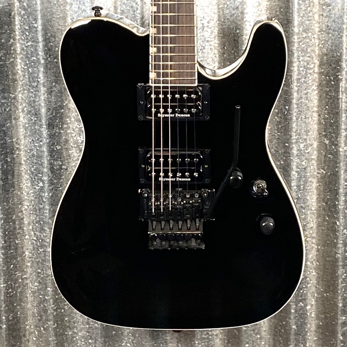 ESP LTD Eclipse '87 Seymour Duncan Floyd Rose Black Guitar LECLIPSE87BLK #1109 Used